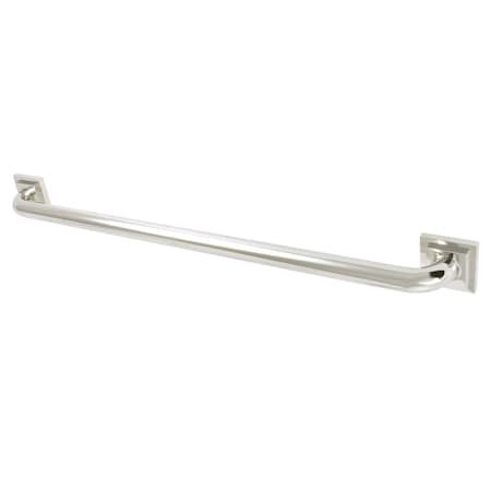 Claremont Contemporary Grab Bar, 32-13/16" L, Brass, Polished Nickel DR614306